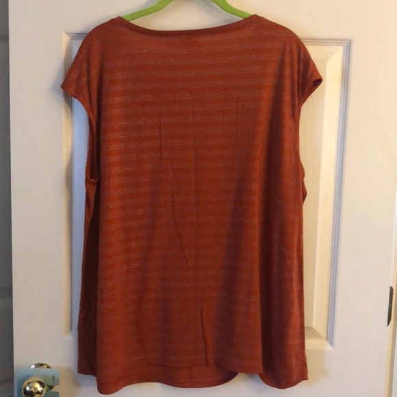 Burnt Orange studded sleeveless top - Picture 2 of 5